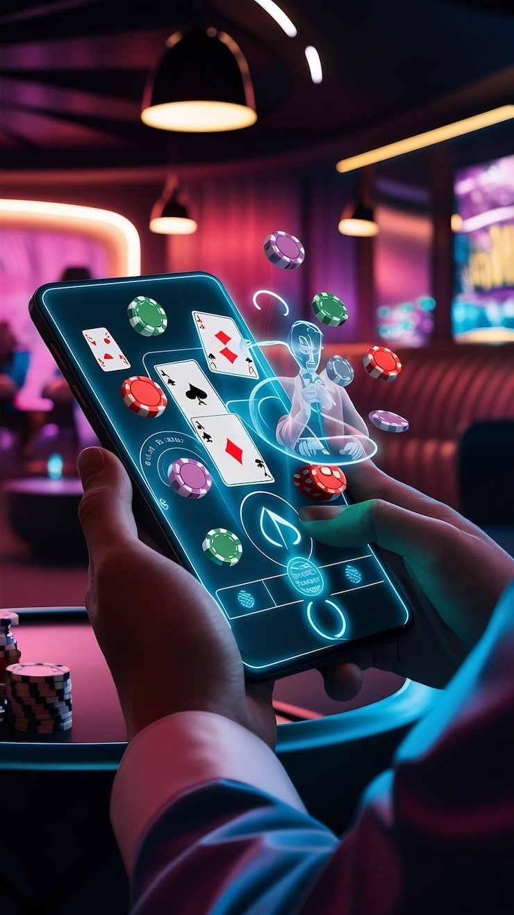 Pemeriksaan data akun pada layar mobile